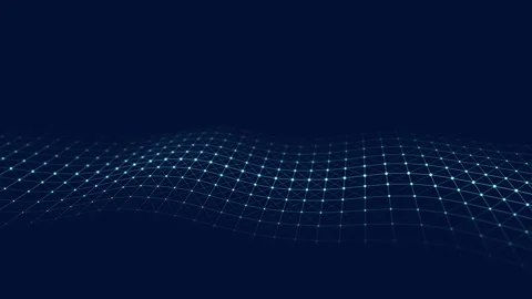 Future technology illustration. Digital dynamic wave. Abstract background. Vídeo Stock 152883410