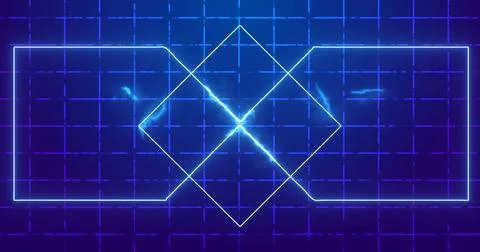 Future technology interface data sci-fi display screen.Abstract digital dat.. Stock Illustration