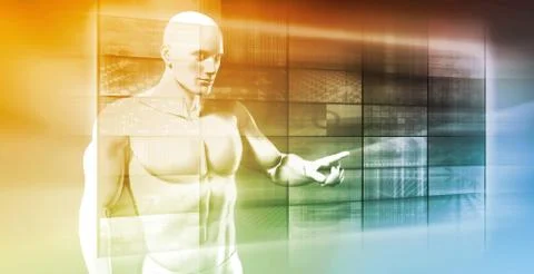 Future Technology Interface Stock Illustration