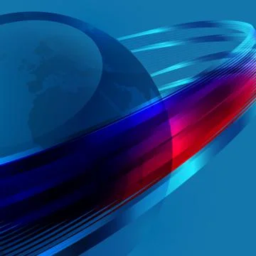 Future technology in outer space Stock Illustration