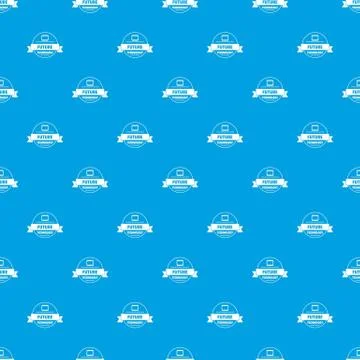 Future technology pattern seamless blue 스톡 일러스트