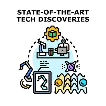 Future technology research and development discovering innovation concepts イラスト素材