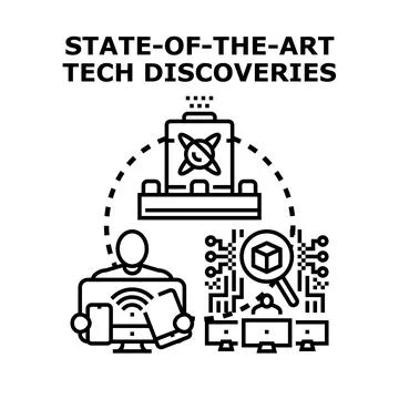 Future technology research and digital innovation discoveries Stock Illustration
