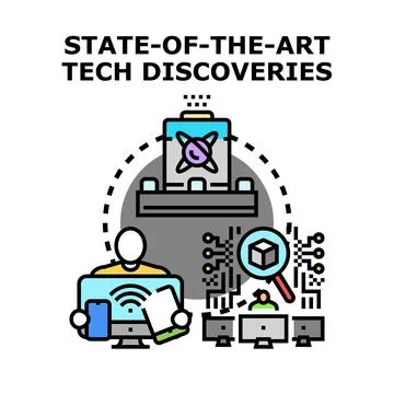 Future technology research and digital innovation discoveries Stock Illustration