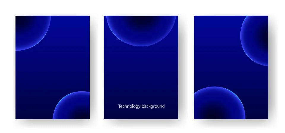 Future technology vertical background set 스톡 일러스트
