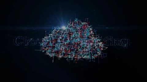 Future technology video footage illustration Stock Footage 247685533