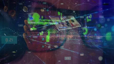 Future technology video footage illustration Stock Footage 247685576
