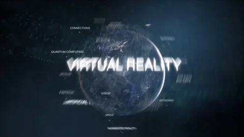 Future technology words such virtual augmented reality, artificial intelligence 動画素材 93166189