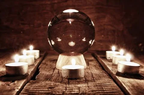 Future teller candle divination future teller candle divination ,model rel... Stock-Fotos