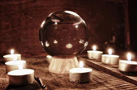 Future teller candle divination future teller candle divination ,model rel... Foto stock