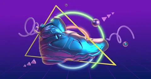 Future tennis retro Stock Illustration