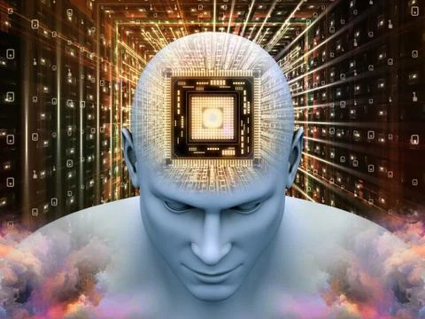 Future of Thought Stock Illustration