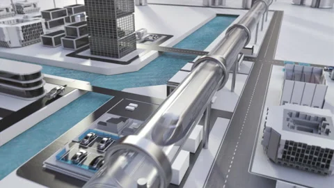 Future transportation with electric Stock Video Pond5