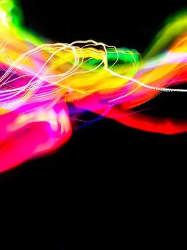 Future trends in creative project defocused design. Rainbow dreamlike color g Stock Photos