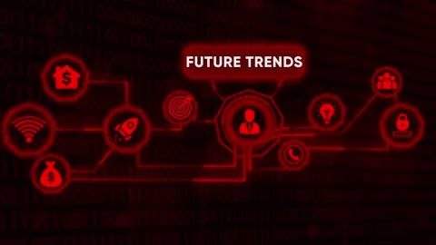 Future trends presentation template for business and technology concepts Stock Footage 327760951