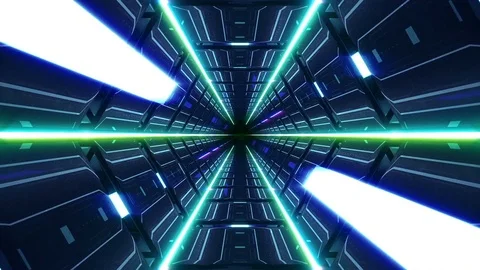 Future Tunnel - Professional VJ Background Loop Video stock 80296246