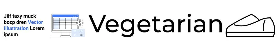 Future of Vegetarian Diet Tech Integration and Modern Lifestyle Representatio Illustrazione stock
