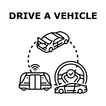 Future vehicles driving transport technology and connectivity Иллюстрация
