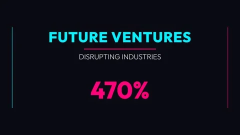 Future Ventures: Technology and Innovation Growth Percentage Display Stock Footage 337501515