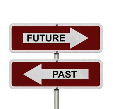 Future versus past Stock Illustration