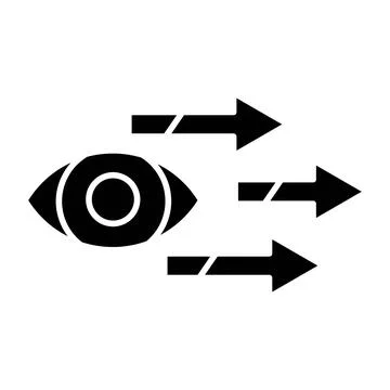 Future Vision Glyph Icon Stock-Illustration