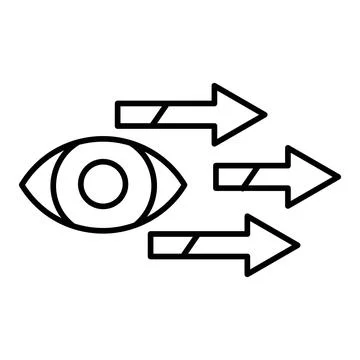 Future Vision Line Icon Stock-Illustration