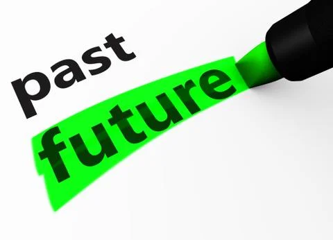 Future Vs Past Choice Concept Stock Illustration