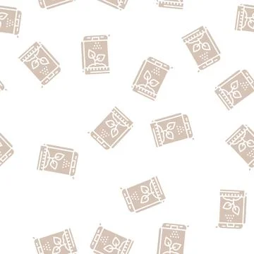Future warehouse glyph seamless pattern Stock Illustration