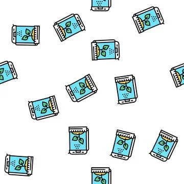 Future warehouse vector seamless pattern Stock Illustration