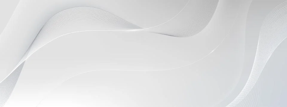 Future white wavy lines 库存插图