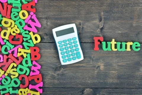Future on wooden table Photos
