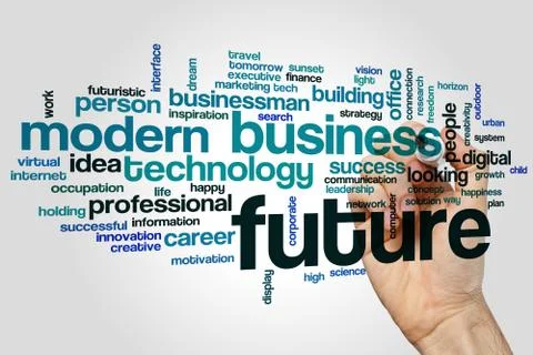 Future word cloud Stock Photos