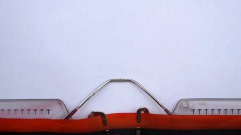 Future- word printed on an old typewriter in red letters, close up. Stock-Footage 126644952