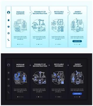 Future worksite building onboarding vector template Ilustración de archivo
