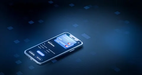 Future world concept of spending money Stock Footage 258317167