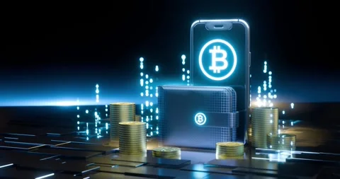 Future world concept of spending money Stock Footage 258317177