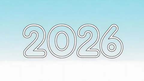 Future year 2026 Stock Illustration