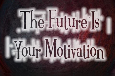 The future is your motivation concept Stock Illustration
