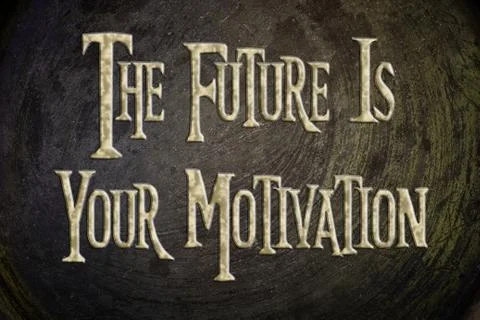 The future is your motivation concept Stock Illustration