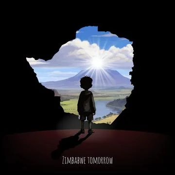 Future of Zimbabwe. Stock Illustration