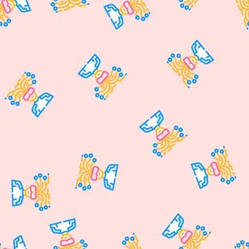 Futurism tech enthusiast vector seamless pattern Illustrazione stock