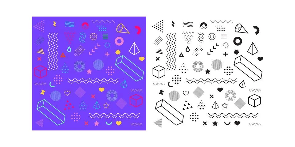 Futurist Elements Set イラスト素材