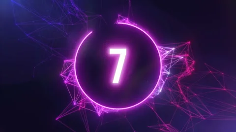 Futuristic 10 Second Countdown Stock Footage 143773765