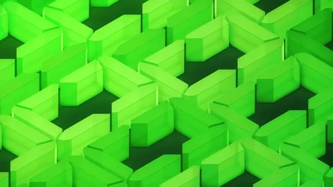 Futuristic 3D Binary Code Grid Animation in Green Sci-Fi Loop, 4K Seamless Stock Footage 306900884