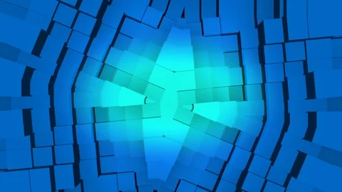Futuristic 3D block designed background Stock Footage 104454748