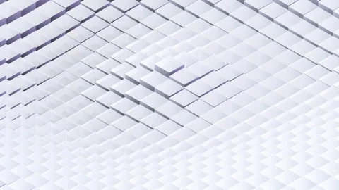 Futuristic 3D Geometric Tile Surface with Flowing Motion Stock Footage 345041686