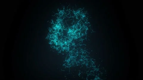 Futuristic 3d hologram human head.Artificial intelligence facial scanner Stock Footage 167076873