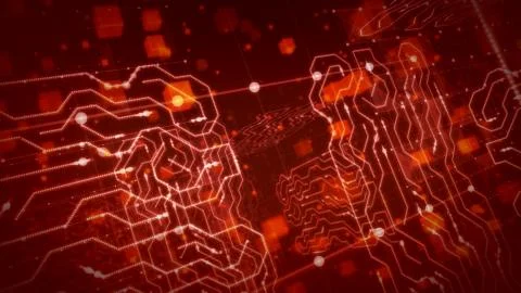 A futuristic 3d illustration of a global processor with crisscross white line Stock Illustration