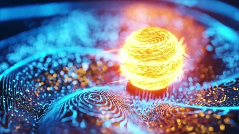 Futuristic 3D Illustration of Light Orb in Data Flow Stock Footage 305307186