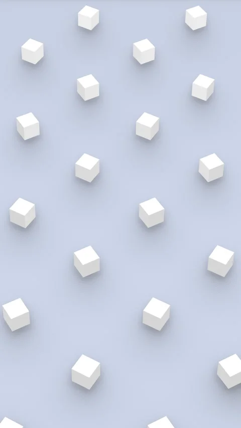 Futuristic 3d render of cube shapes seamless moving in isometric view. Vídeos de archivo 339317090